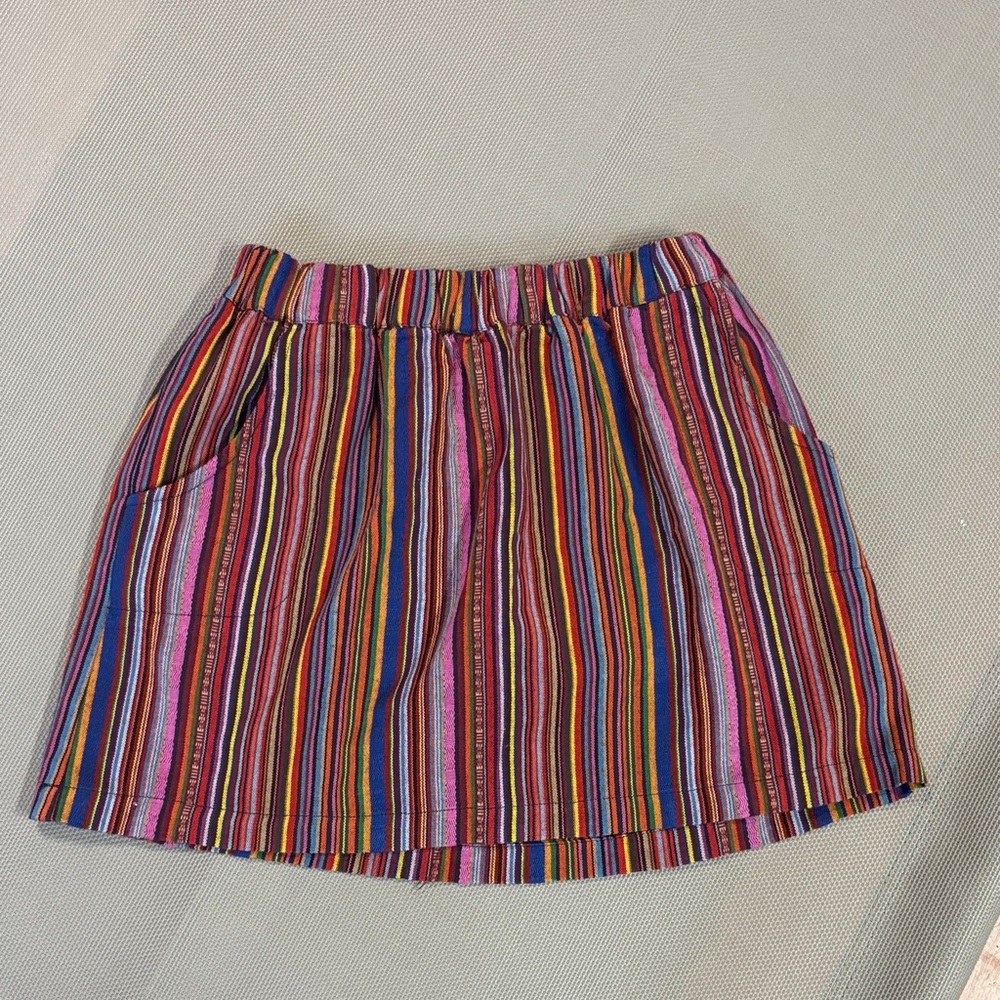 Lucky brand Multicolor Striped girls sz L Skirt skort